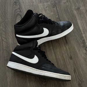 Nike Black and White High-Top Sneakers